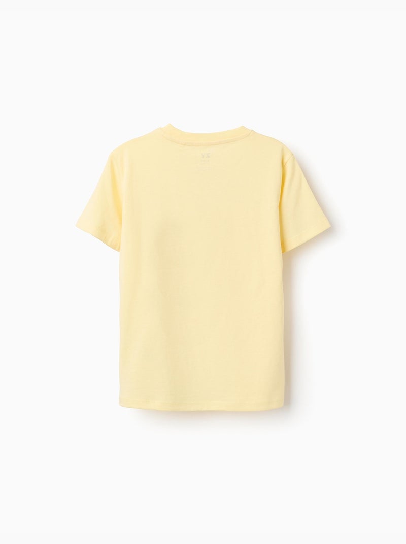 Lot de 2 T-shirts en coton avec imprimés plage Jaune clair - Kiabi