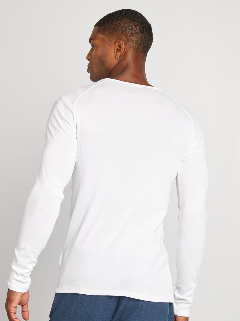 Lot de 2 t-shirts en coton Blanc - Kiabi