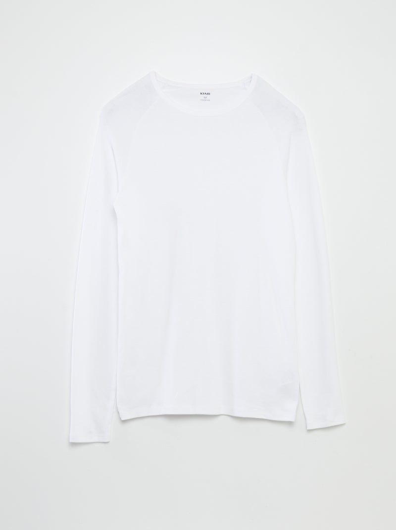 Lot de 2 t-shirts en coton Blanc - Kiabi