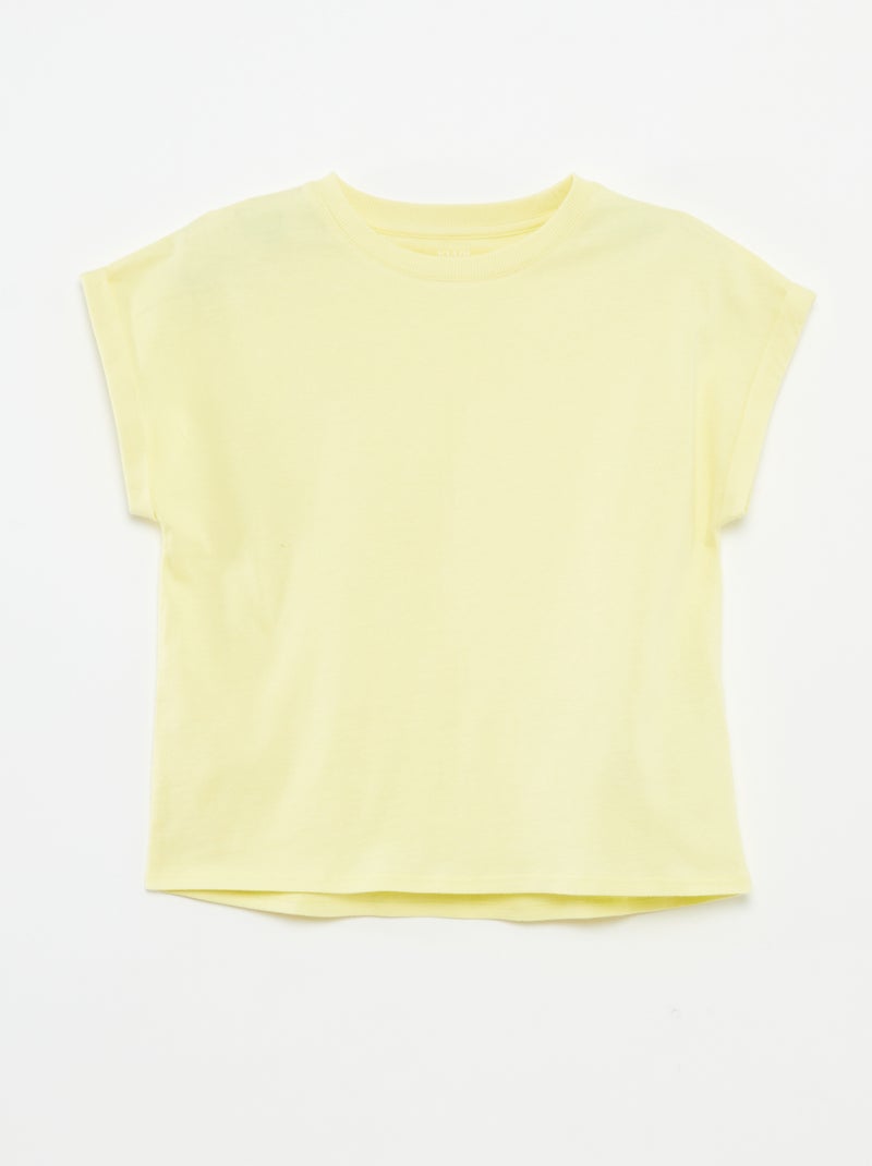 Lot de 2 t-shirts en coton BLANC - Kiabi