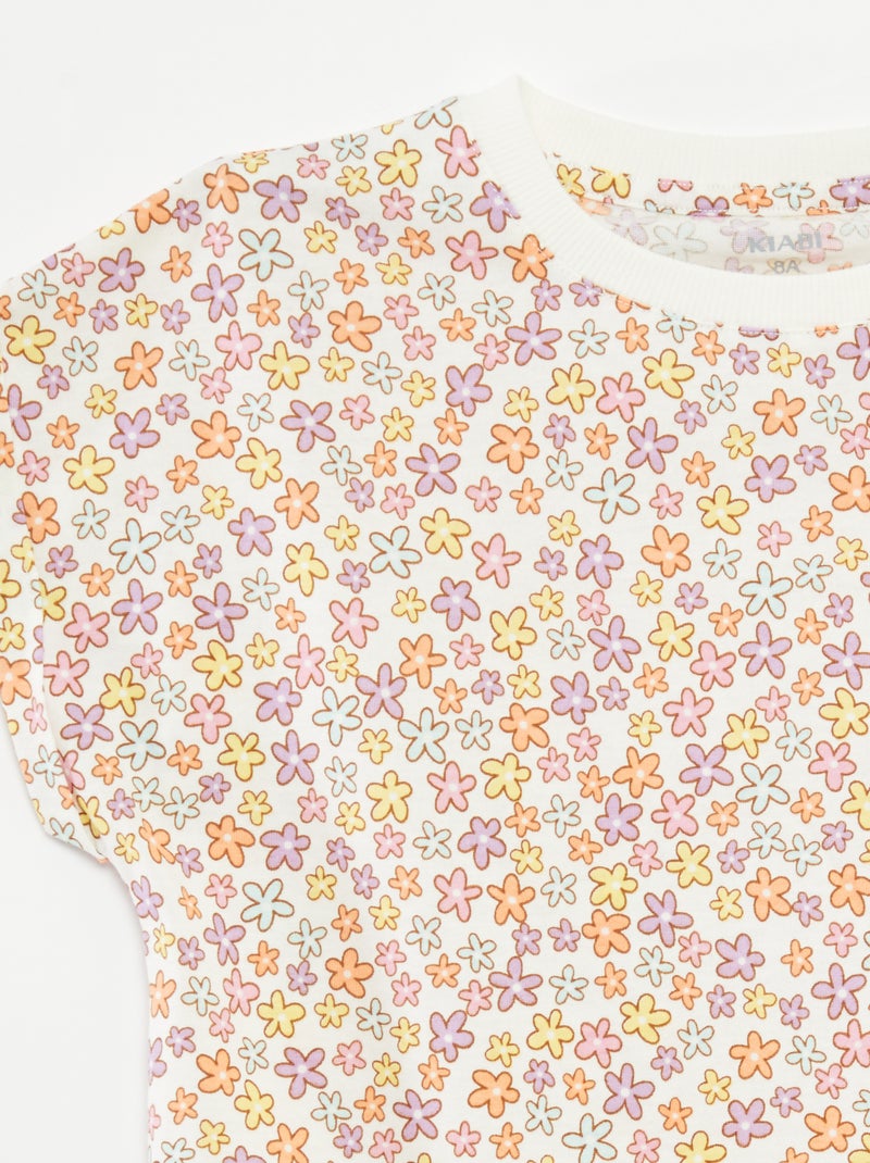Lot de 2 t-shirts en coton BLANC - Kiabi