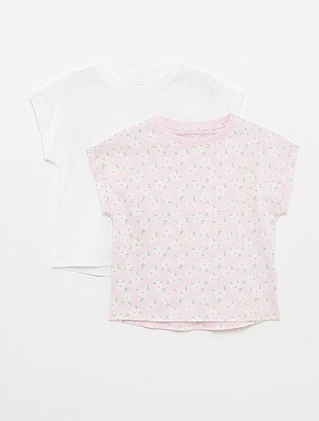 Lot de 2 t-shirts en coton