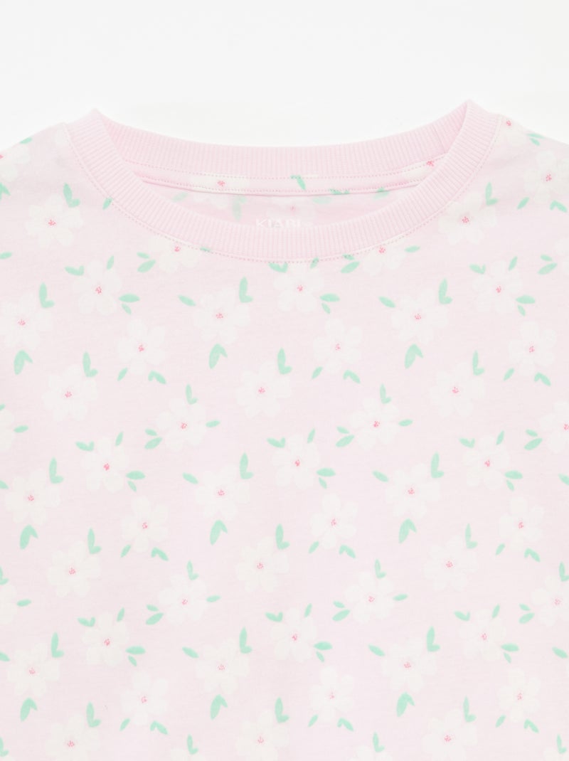 Lot de 2 t-shirts en coton ROSE - Kiabi