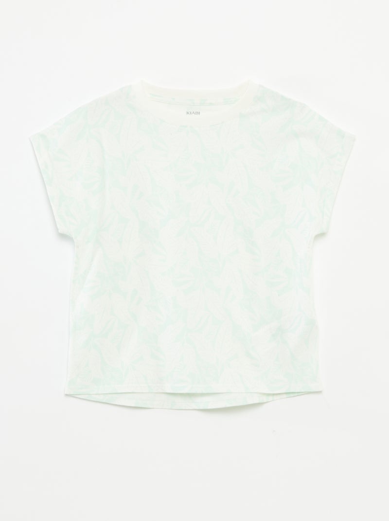 Lot de 2 t-shirts en coton VERT - Kiabi