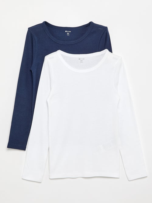 Lot de 2 t-shirts en jersey - Kiabi Lot de 2 t-shirts en jersey - Kiabi