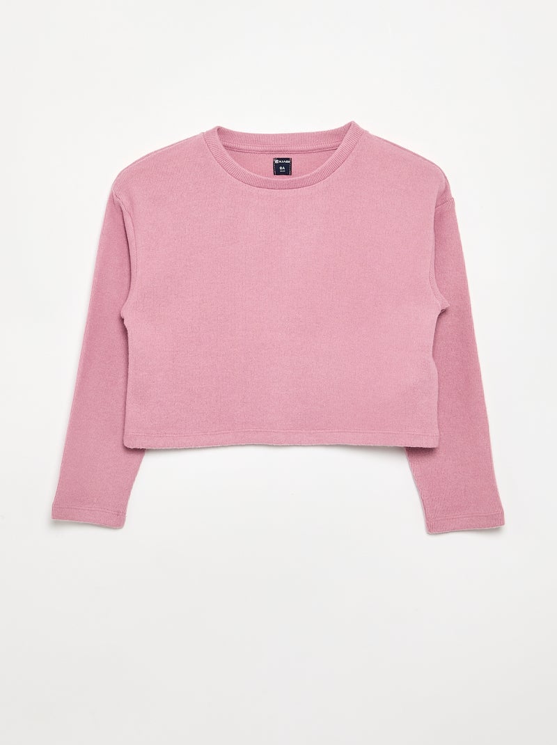 Lot de 2 T-shirts en maille douce Rose - Kiabi