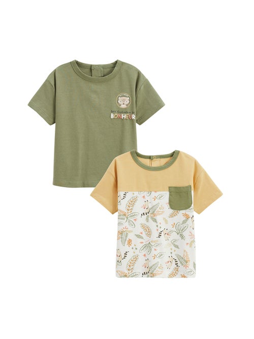 Lot de 2 t-shirts enfant Gabin - Kiabi