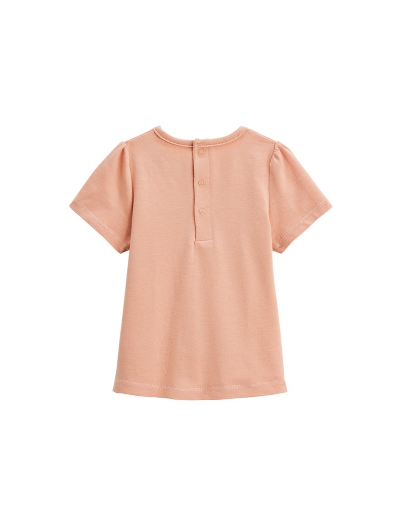 Lot de 2 t-shirts enfant manches courtes Mindanao Ecru - Kiabi