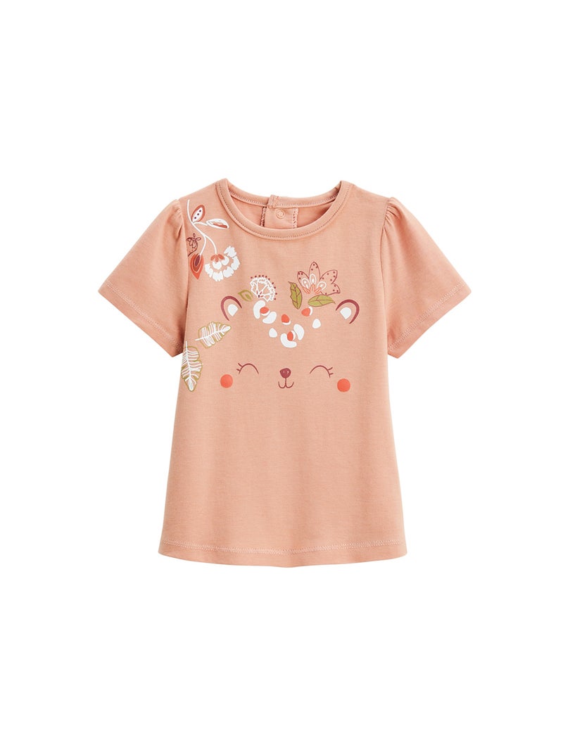 Lot de 2 t-shirts enfant manches courtes Mindanao Ecru - Kiabi