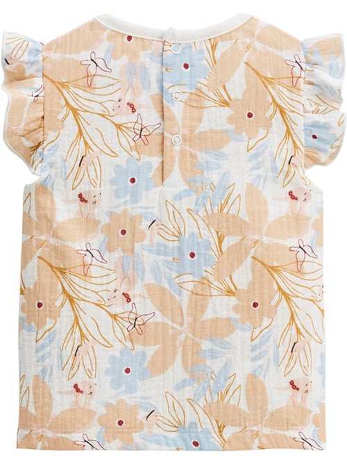 Lot de 2 t-shirts enfant manches courtes Praline - Kiabi