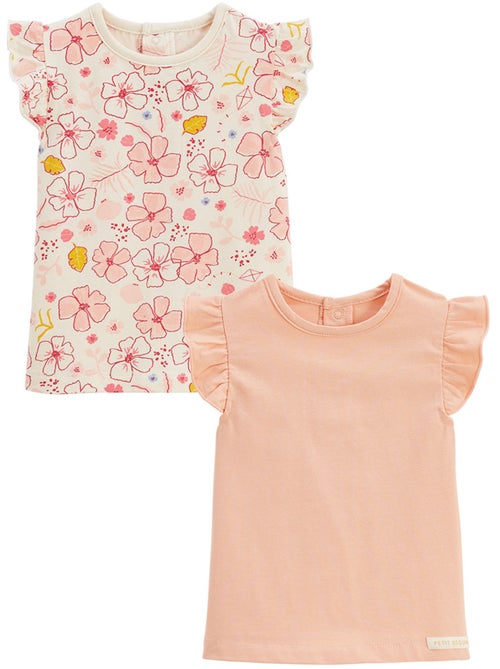 Lot de 2 t-shirts enfant manches courtes Santa Giulia - Kiabi