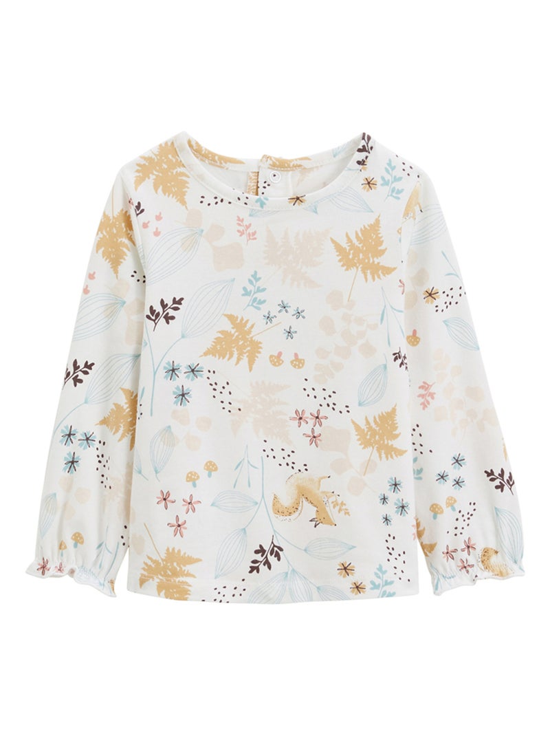 Lot de 2 t-shirts enfant manches longues Bloom Rose - Kiabi