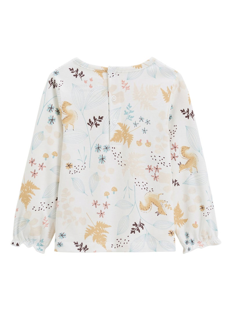 Lot de 2 t-shirts enfant manches longues Bloom Rose - Kiabi