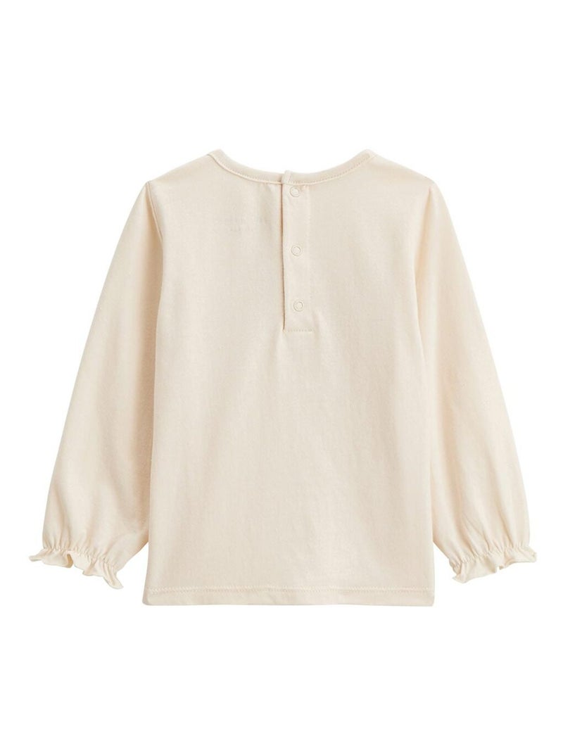 Lot de 2 t-shirts enfant manches longues Chincha Camel - Kiabi