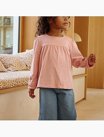 Lot de 2 t-shirts enfant manches longues cléo
