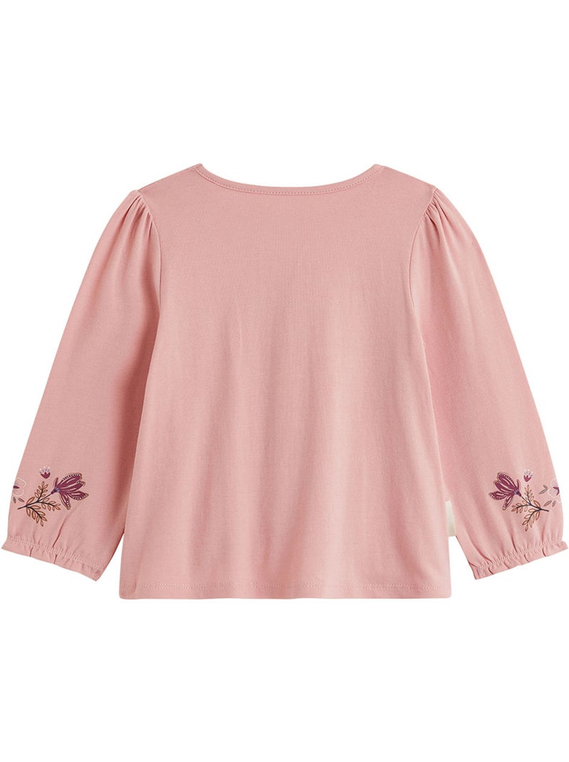 Lot de 2 t-shirts enfant manches longues cléo Rose - Kiabi