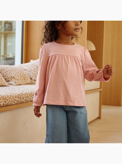 Lot de 2 t-shirts enfant manches longues cléo - Kiabi