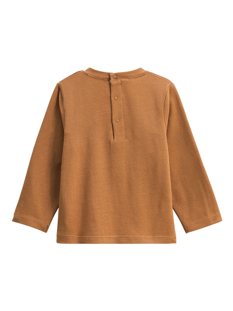 Lot de 2 t-shirts enfant manches longues Constellation Camel - Kiabi
