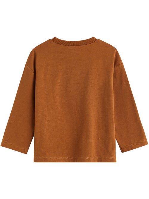 Lot de 2 t-shirts enfant manches longues ginkgo - Kiabi