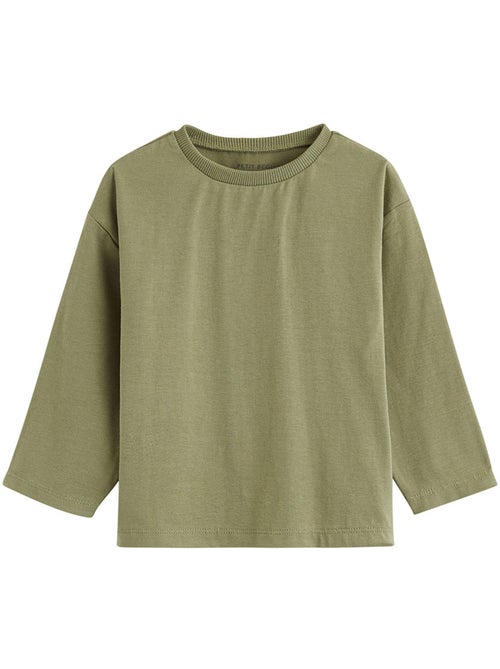 Lot de 2 t-shirts enfant manches longues ginkgo - Kiabi