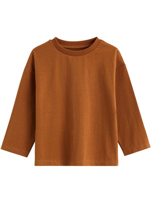 Lot de 2 t-shirts enfant manches longues ginkgo - Kiabi