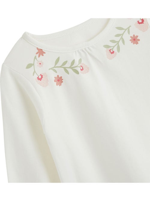 Lot de 2 t-shirts enfant manches longues harmony - Kiabi