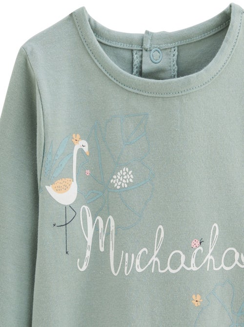 Lot de 2 t-shirts enfant manches longues Holamuchacha - Kiabi