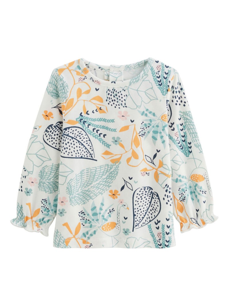 Lot de 2 t-shirts enfant manches longues Holamuchacha Bleu - Kiabi