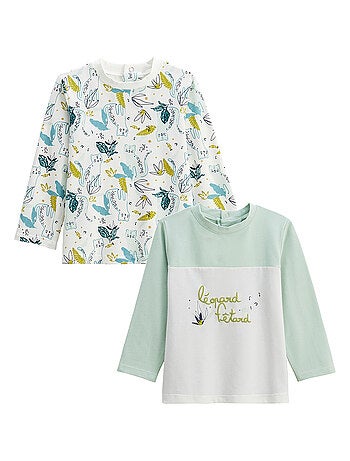 Lot de 2 t-shirts enfant manches longues Oscar