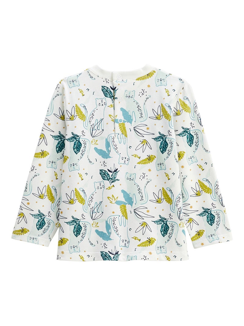 Lot de 2 t-shirts enfant manches longues Oscar Bleu - Kiabi