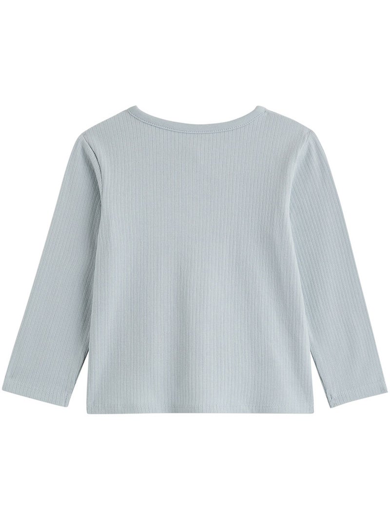 Lot de 2 t-shirts enfant manches longues voix lactée Bleu - Kiabi
