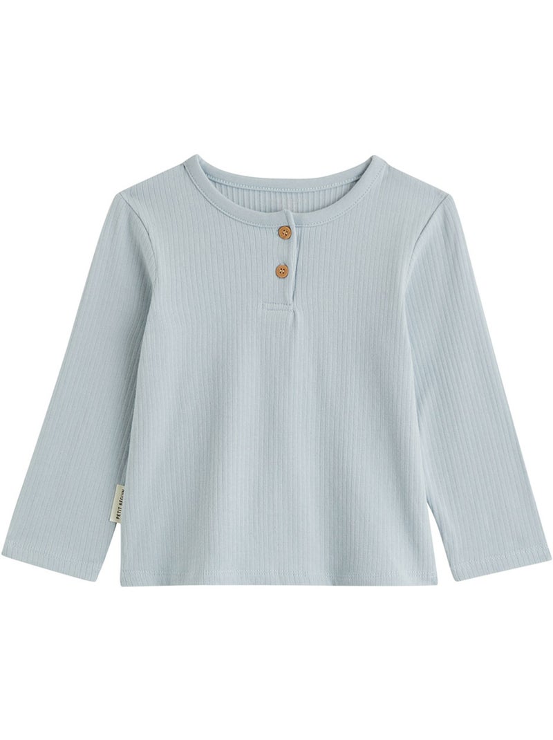 Lot de 2 t-shirts enfant manches longues voix lactée Bleu - Kiabi