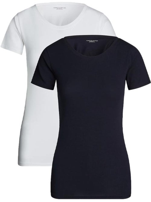 Lot de 2 T-shirts Femme Tommy Hilfiger - Kiabi Lot de 2 T-shirts Femme Tommy Hilfiger - Kiabi