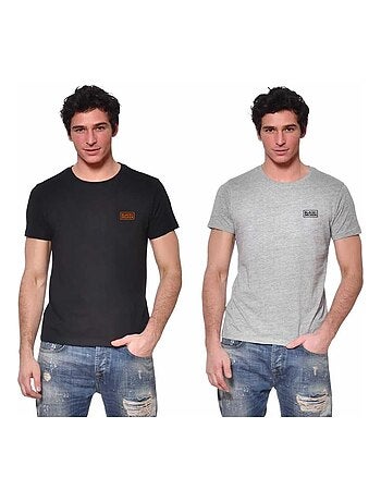 Lot de 2 t-shirts homme manches courtes en coton 140gr/m² Black & Decker