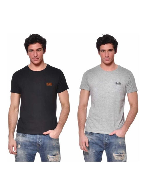 Lot de 2 t-shirts homme manches courtes en coton 140gr/m² Black & Decker - Kiabi