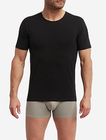 Lot de 2 t-shirts homme thermorégulateur coton col rond Sport