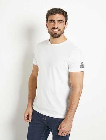 Lot de 2 T-shirts logo avec col rond