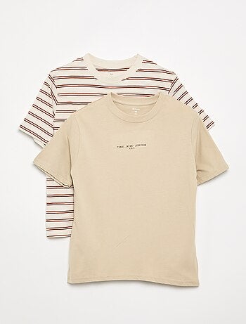 Lot de 2 T-shirts manches courtes imprimés