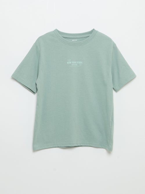 Lot de 2 T-shirts manches courtes imprimés - Kiabi Lot de 2 T-shirts manches courtes imprimés - Kiabi