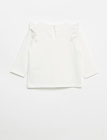 Lot de 2 t-shirts manches longues en jersey coton