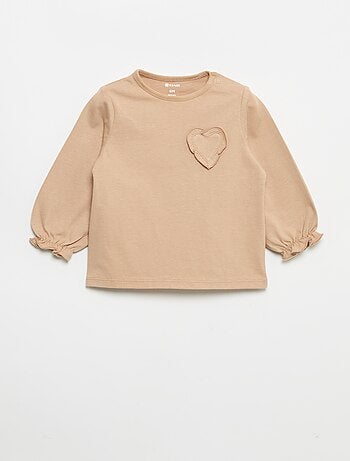 Lot de 2 t-shirts manches longues en jersey coton