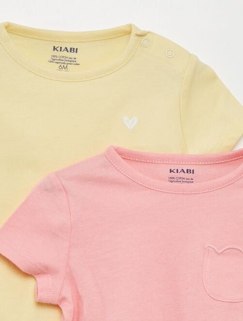 Lot de 2 t-shirts simples - Kiabi