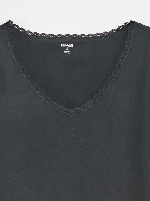 Lot de 2 t-shirts sous-vêtements - Kiabi