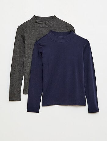 Lot de 2 t-shirts thermorégulateur à col roulé