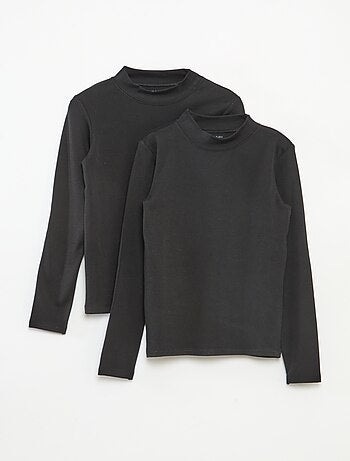 Lot de 2 t-shirts thermorégulateur à col roulé