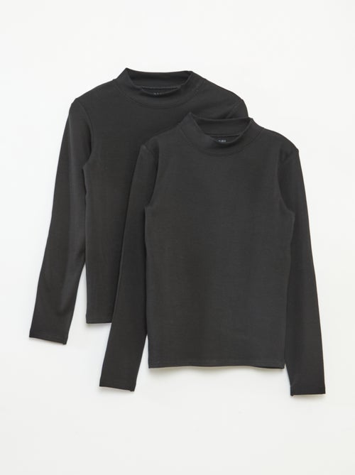 Lot de 2 t-shirts thermorégulateur à col roulé - Kiabi