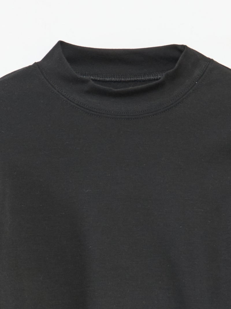 Lot de 2 t-shirts thermorégulateur à col roulé Noir - Kiabi