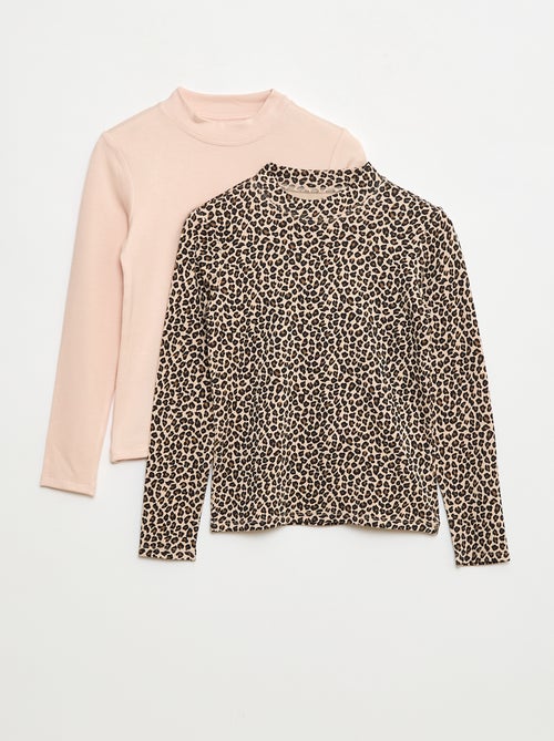 Lot de 2 t-shirts thermorégulateur à col roulé - Kiabi