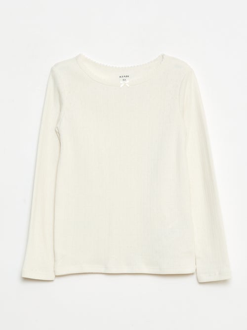 Lot de 2 t-shirts thermorégulateur en maille pointelle - Kiabi