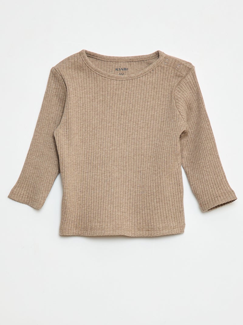 NEXT Fille Hauts Côtelés à Manches Longues, Lot De 3 Blanc 14 Ans